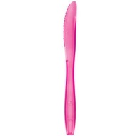 plastové fuchsiové jednorázové NOŽE RUŽOVÉ 19cm x10