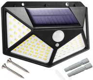 Solárna lampa so súmrakovým pohybovým senzorom, 100 LED