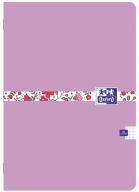 Zápisník A4, 60k, štvorcový okraj, FLORAL Oxford