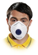 Protiprachová polomaska ​​s ventilom FFP2