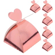 Darčeková krabička Darčekové tortové krabičky Sliepka svadobné Rose Gold