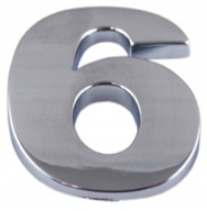 ČÍSLA PÍSMENO PÍSMENO CHROME 6 SIX D4E07 ZNAK
