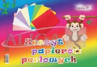 Perleťový papier, formát B-4, v zošite ZPP-0327