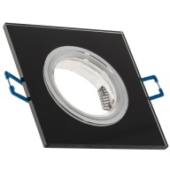 Pevné uchytenie na GU10 SQUARE GLASS BLACK