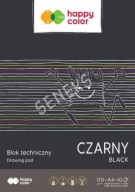 Happy Color Technický blok čierny A4 10 listov. 170 g