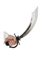 PIRÁTSKA ŠABLA PIRÁTSKA PIRÁTSKA STRIEBORNÁ ZBRAŇ 50 CM