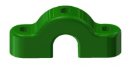 SUN - OMEGA NÁSTENNÁ KONEKTORA PRE 16 mm LANÁ IHRISKO - ZELENÁ