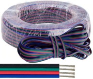 Kábel Stranded RGB 22AWG 1m 4x0,35mm LED pásik