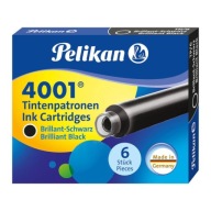 Čierne náplne TP/6, 6 ks pero Pelikan