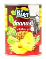 ANANÁSOVÉ Plátky V SIRUPE LIGHT 565g