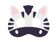 ZEBRA MASKA ZEBBER KOSTÝM ZEBRA Z MADAGASKARU