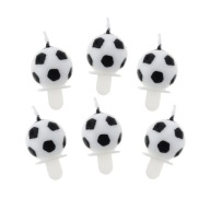 okrúhle NARODENINOVÉ SVIEČKY na tortu Futbal 6s