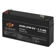 Akcia | AGM LPM 6V batéria - 1,3 Ah (7,8 Wh) pre núdzové napájanie