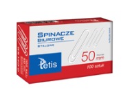 TETIS 50mm okrúhle sponky na papier, 100 kusov