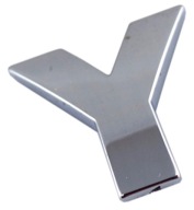 ZNAK PÍSMENO PÍSMENO CHROME Y Y VEĽKÉ 5,6CM K0D84