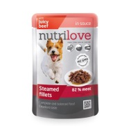 Nutrilove Sachet Hovädzie mäso v omáčke 85g