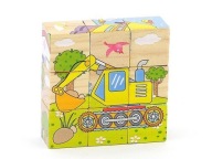 VZDELÁVACIE DREVENÉ BLOKY PUZZLE 6 V 1