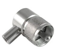 CB UC1 UHF skrutkovacia zástrčka RG58 TEFLON ANGLE ANGLE (1609a)
