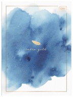 Zápisník A4/60 Mriežka 70g Birds Satin Gold Interprint