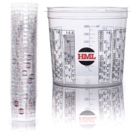 Plastový pohár na maľovanie s dielikmi 385ml Sada 10 kusov HML