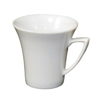 Biely mocca pohár Happa 100ml, 3. trieda, Ćmielów