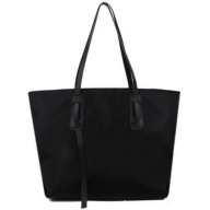 VEĽKÁ ČIERNA DÁMSKA TAŠKA Shopper Priestranná taška cez rameno