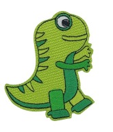 Nažehľovačka, termoreflexná nášivka dinosaura, nášivka 8,2 x 7,1 cm