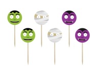 Vyberačky tort, cupcakes, Monsters, 6 ks