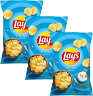 3x LAY'S Potato chips Simple Fromage Smotanový syr s bylinkami 130g