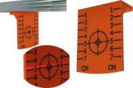 MaysterTools oranžový krížový laserový terč s terčom