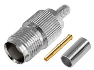 50Ohm TNC zásuvka uchytená na kábli RG-58