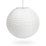 Papierové tienidlo LAMPION KULA biele - cca 40cm