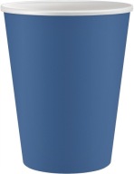 Narodeninové poháre, tmavomodré, papierové, 250 ml, 6 ks