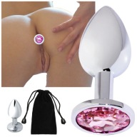 Análny kolík s kryštálom, veľkosť S ANAL SEX 7cm x 2,8cm