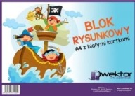KRESLENIE BLOK A4 ŠKOLSKÝ BIELY VEKTOR 009