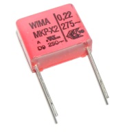 Kondenzátor MKP-X2 220nF 275V WIMA x2