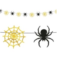Banner GARLAND SPIDERS pavučiny HALLOWEEN 250cm
