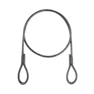 Lano PVC Oceľový kábel s očkami Slučky 5mm 90cm 0,9m