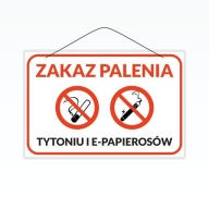 Laminovaný nápis A5 ZÁKAZ FAJČENIA A E-