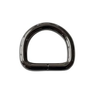 Polkruh 22mm x 20mm x 5mm Kov Čierny Nikel 5ks