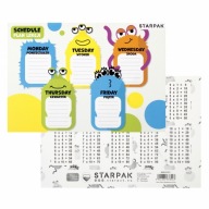 Plán hodiny s násobilkou A5 Monster STARPAK 513571
