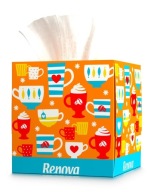 Tvárové vreckovky Renova Cups 50 ks
