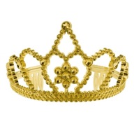 Tiara Diadem Zlatá korunná princezná