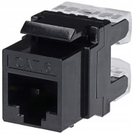 Keystone LAN RJ-45 CAT.6 modul, čierny