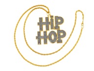 Zlatý retiazkový náhrdelník HIP HOP