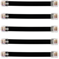 Patchcord patch kábel RJ45/RJ45 10cm plochý, 5 ks