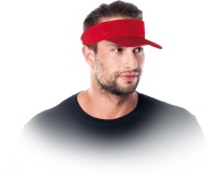 Ochranný šilt červený 100% bavlna outdoorová baseballová čiapka ROOF 57-61