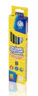 Graphite B ceruzky s gumou Astra 12 ks