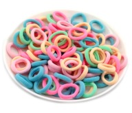 ELASTICKÉ VLÁSKY PRE DIEVČATÁ LYCRA PASTEL 100 KS