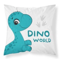 BAVLNÝ OBLIEK NA VANKÚŠ 40x40 DINOSAUR NA VANKÚŠ